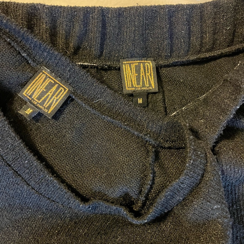 Sweater top and bottom coverup.